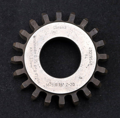 Bild des Artikels LORENZ-Scheibenschneidrad-gear-shaper-Vorschneider-0,35-pro-Flk.-m=-5mm-EGW-15°