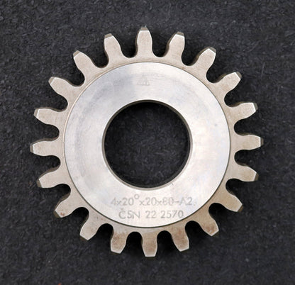 Bild des Artikels TOS-Scheibenschneidrad-gear-shaper-m=4mm-EGW-20°-Z=20-Ø88x13xØ1-1/4"-Qualität-A