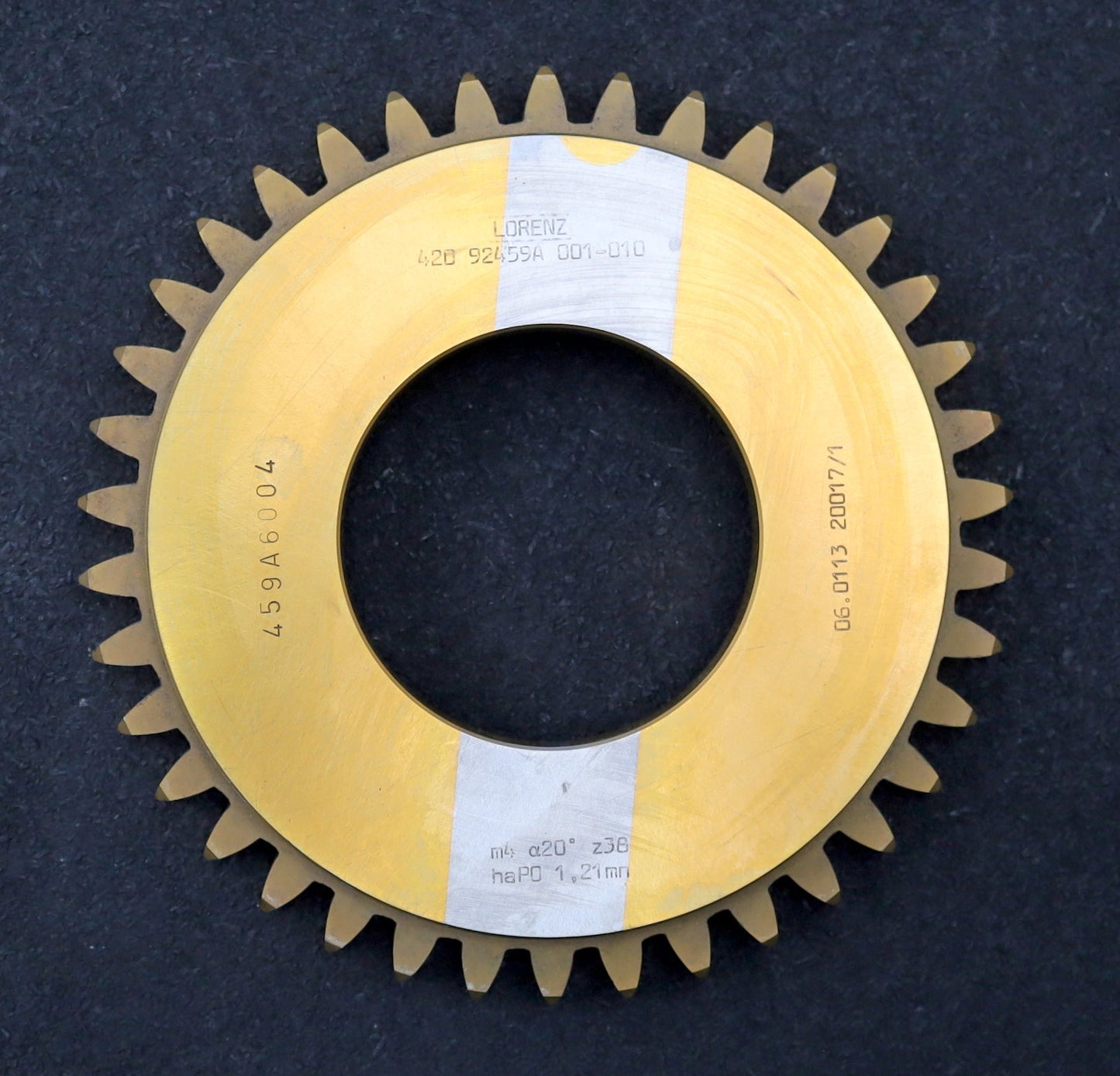 Bild des Artikels LORENZ-Scheibenschneidrad-m=-4mm-EGW-20°-Z=-38-haP0-1,21mn-Ø164x22xØ2-3/4"