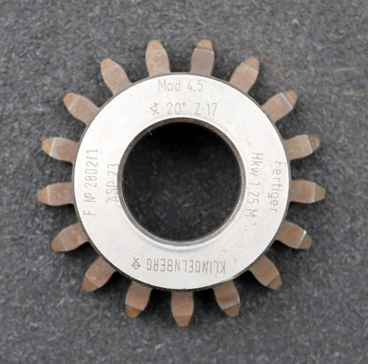 Bild des Artikels KLINGELNBERG-Scheibenschneidrad-m=-4,5mm-EGW-20°-Z=17-Hkw-1,25m-Ø85x32xØ1-1/4"