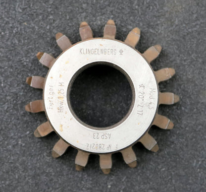 Bild des Artikels KLINGELNBERG-Scheibenschneidrad-m=-4,5mm-EGW-20°-Z=17-Hkw-1,25m-Ø85x31xØ1-1/4"