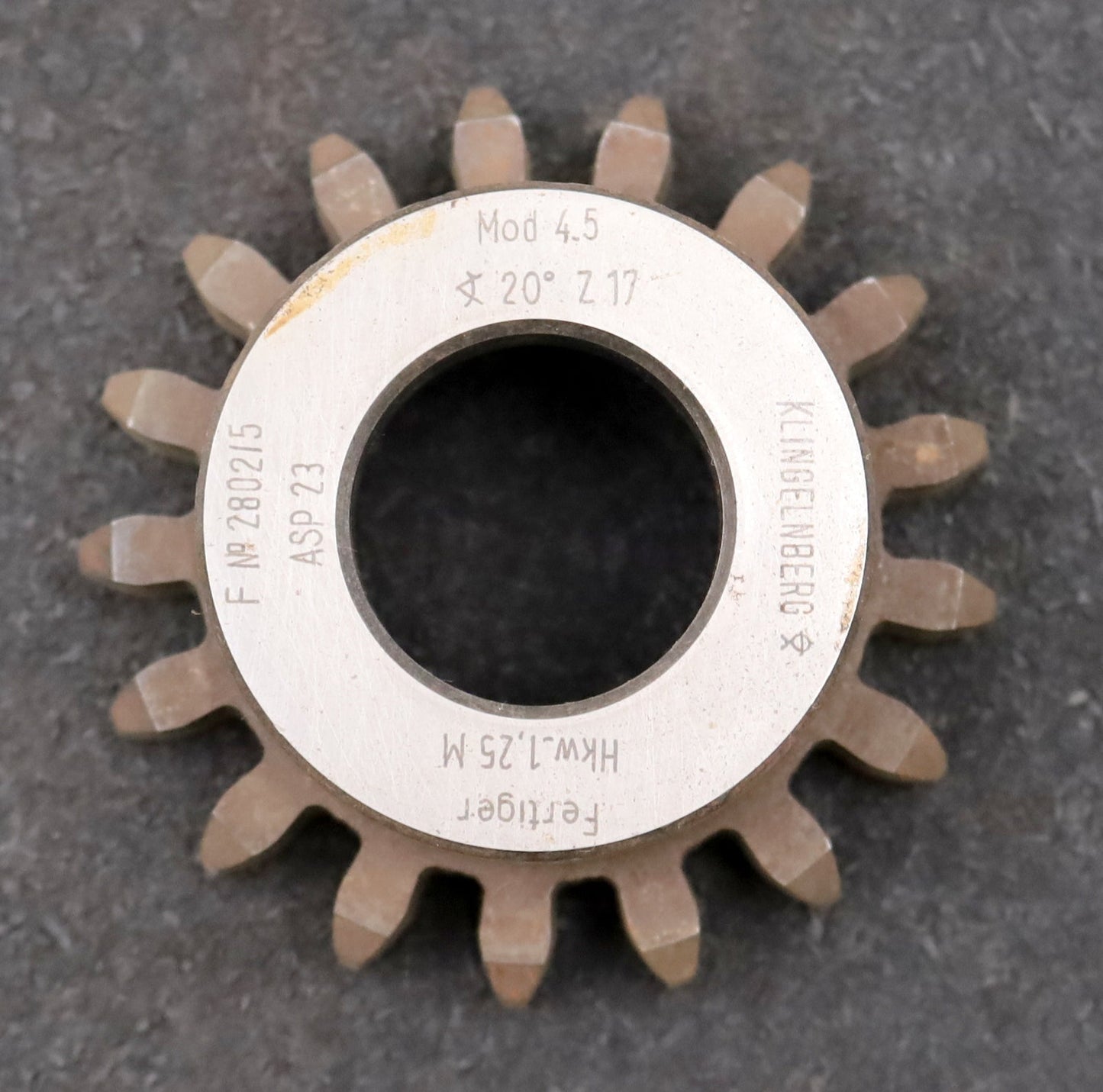Bild des Artikels KLINGELNBERG-Scheibenschneidrad-gear-shaper-m=-4,5mm-EGW-20°-Z=17-Ø87x34xØ1-1/4"