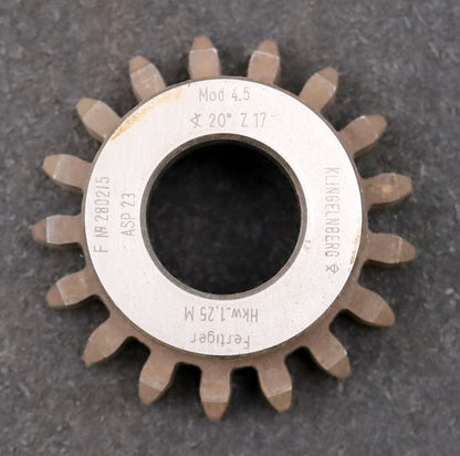 Bild des Artikels KLINGELNBERG-Scheibenschneidrad-gear-shaper-m=-4,5mm-EGW-20°-Z=17-Ø87x34xØ1-1/4"