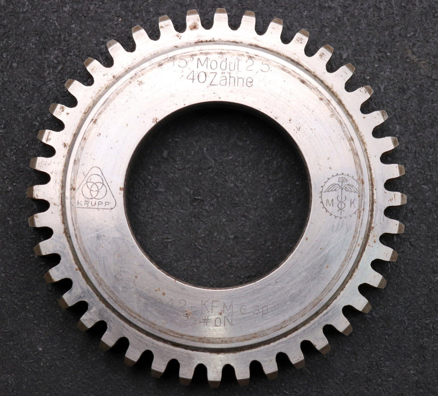 Bild des Artikels KRUPP-Scheibenschneidrad-gear-shaper-m=-2,5mm-15°-EGW-Z=-40-Ø107x14xØ50mm