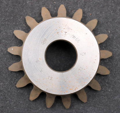 Bild des Artikels PWS-Glockenschneidrad-gear-shaper-m=-6mm-EGW-20°-Z=-17-BP-II-Rest=-4mm