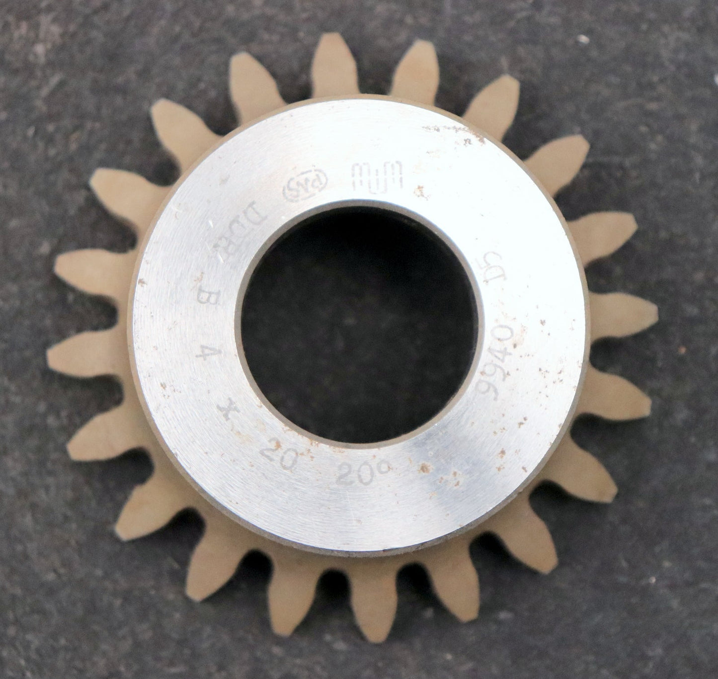 Bild des Artikels PWS-Glockenschneidrad-gear-shaper-m=4mm-EGW-20°-Z=-20-BP-II-Ø89x33xØ1-1/4"