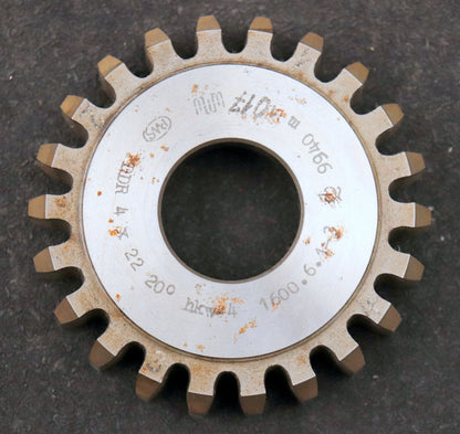 Bild des Artikels PWS-Scheibenschneidrad-gear-shaper-m=-4mm-EGW-20°-Z=-22-hkw-4-Ø96x22xØ1-1/4"