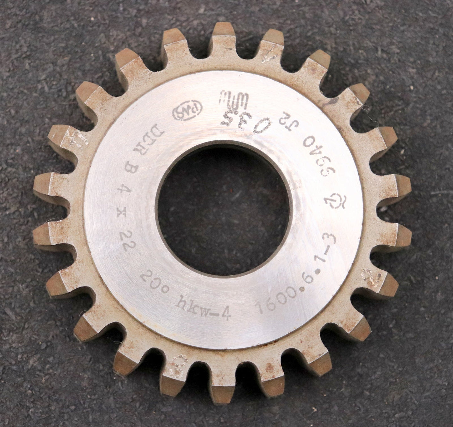 Bild des Artikels PWS-Scheibenschneidrad-gear-shaper-m=-4mm-EGW-20°-Z=-22-hkw-4-Ø95x20xØ1-1/4"