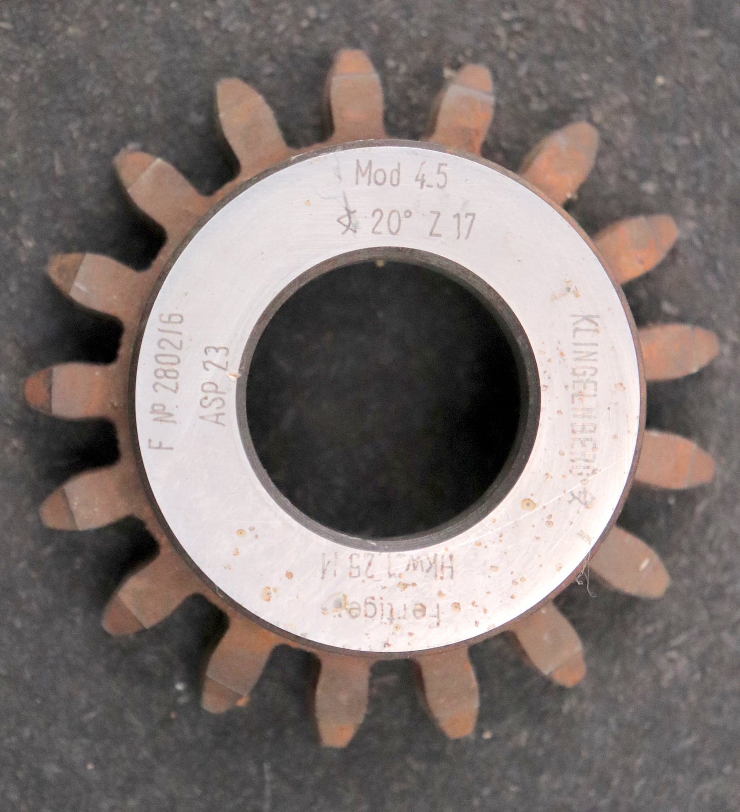Bild des Artikels KLINGELNBERG-Scheibenschneidrad-m=-4,5mm-EGW-20°-Z=17-Hkw-1,25m-Ø86x33xØ1-1/4"