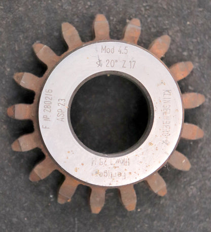 Bild des Artikels KLINGELNBERG-Scheibenschneidrad-m=-4,5mm-EGW-20°-Z=17-Hkw-1,25m-Ø86x33xØ1-1/4"