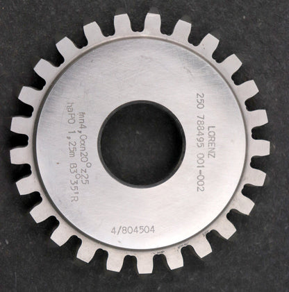 Bild des Artikels LORENZ-Scheibenschneidrad-gear-shaper-m=-4mm-EGW-20°-Z=-25-haP0=-1,25m-ß3°35'R