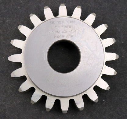 Bild des Artikels SIZ/СИЗ-Scheibenschneidrad-gear-shaper-m=-5mm-EGW-20°-Z=-20-Ø114x33xØ1-1/4"--NEU