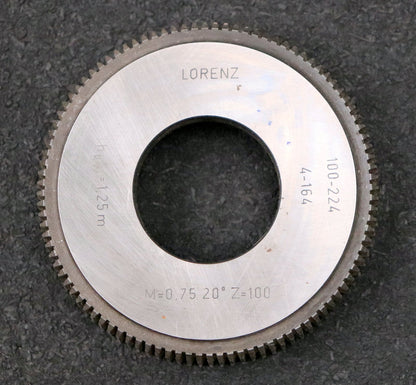 Bild des Artikels LORENZ-Scheibenschneidrad-m=-0,75mm-EGW-20°-Z=-100-hkw=-1,25m-Ø76x14xØ1-1/4"