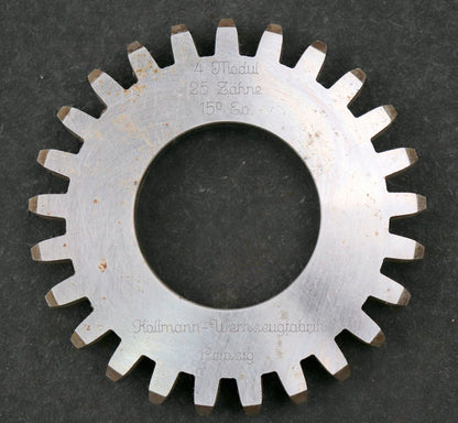 Bild des Artikels KÖLLMANN-Scheibenschneidrad-gear-shaper-m=-4mm-15°-EGW-Z=-25-Ø110x16xØ50mm