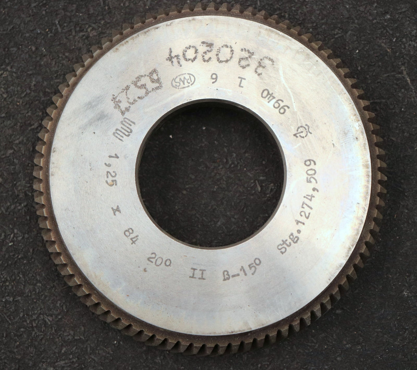 Bild des Artikels PWS-Scheibenschneidrad---Treppenschliff-m=-1,25mm-EGW-20°-Z=-84-Ø112x18xØ1-3/4"