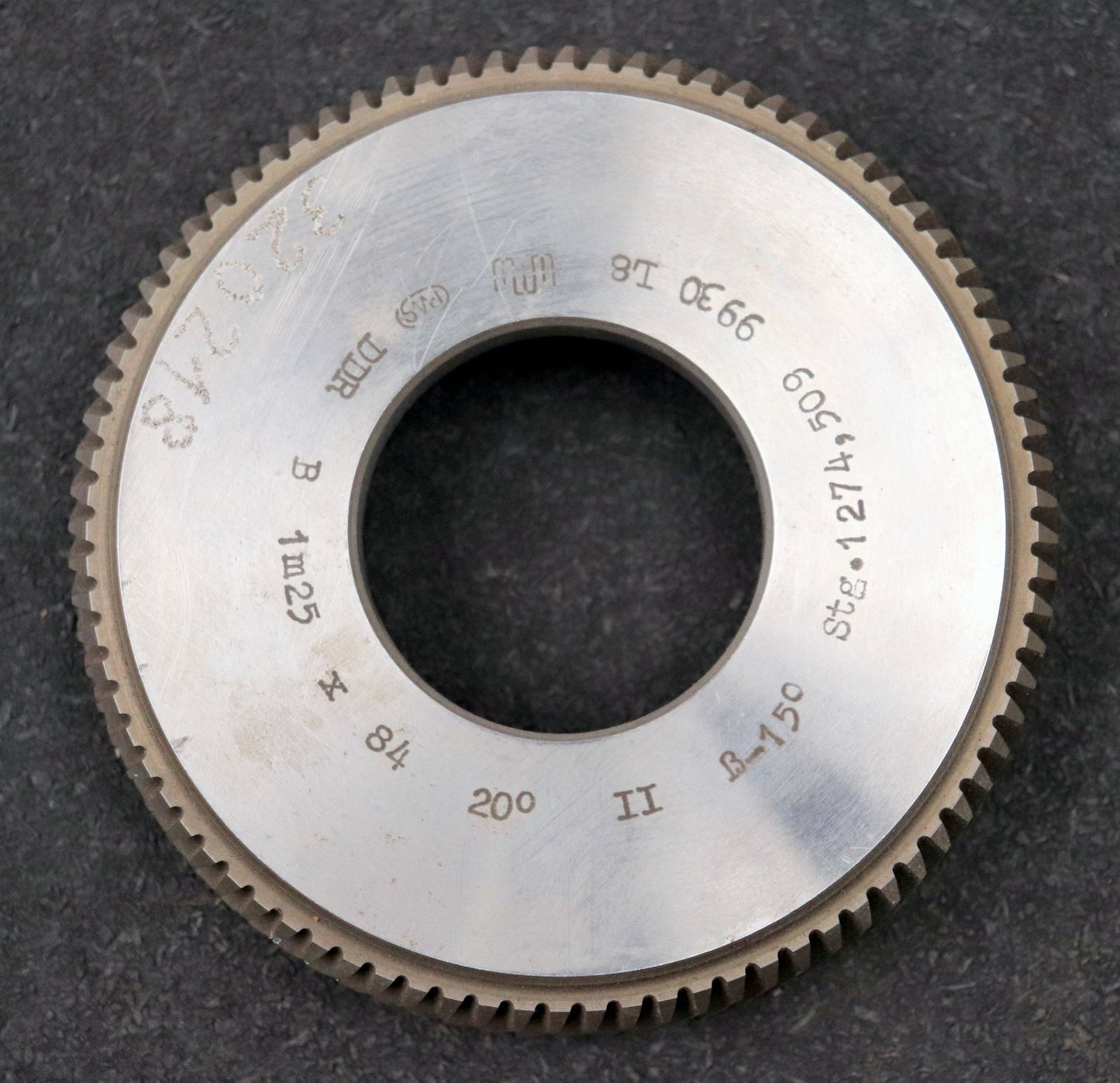 Bild des Artikels PWS-Scheibenschneidrad---Treppenschliff-m=-1,25mm-EGW-20°-Z=-84-Ø112x23xØ1-3/4"