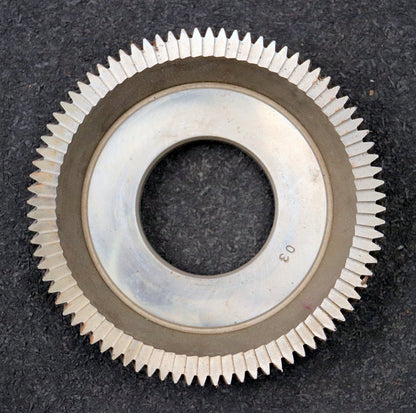Bild des Artikels PWS-Scheibenschneidrad---Treppenschliff-m=-1,25mm-EGW-20°-Z=-84-Ø112x23xØ1-3/4"