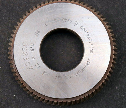 Bild des Artikels PWS-Scheibenschneidrad---Treppenschliff-m=-1,5mm-EGW-20°-Z=-72-Stg.-1274,509mm