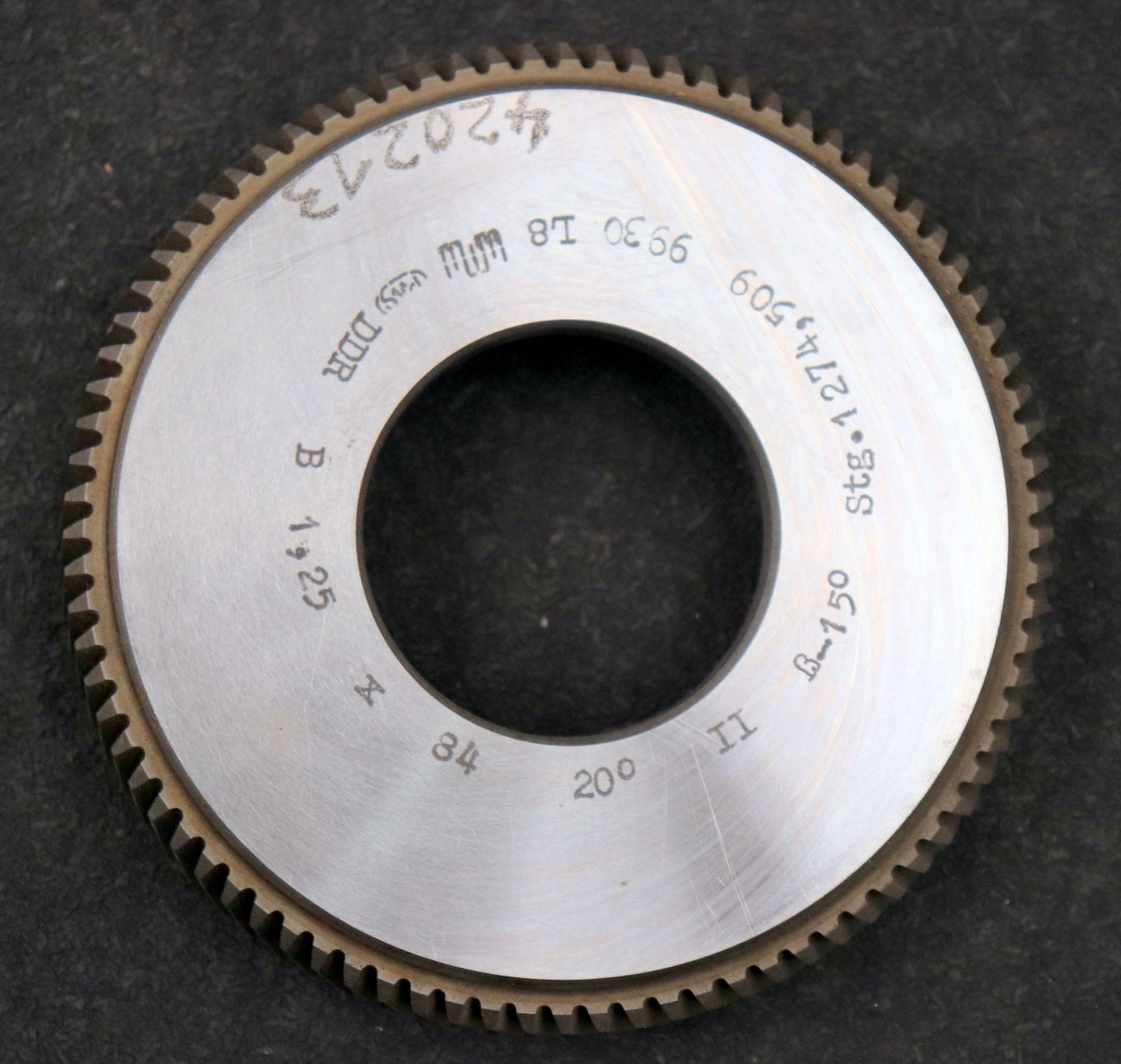 Bild des Artikels PWS-Scheibenschneidrad---Treppenschliff-m=-1,25mm-EGW-20°-Z=-84-BP-II-ß-15°