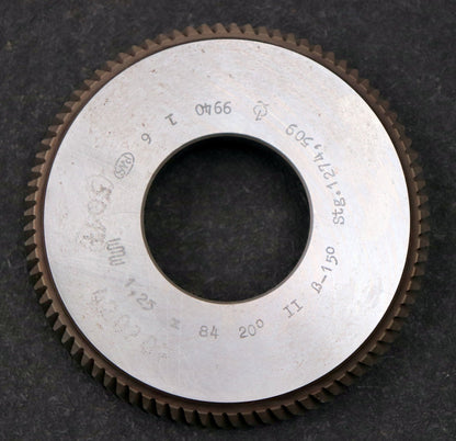 Bild des Artikels PWS-Scheibenschneidrad-Treppenschliff-m=-1,25mm-EGW-20°-Z=-84-Ø112x19xØ1-3/4"