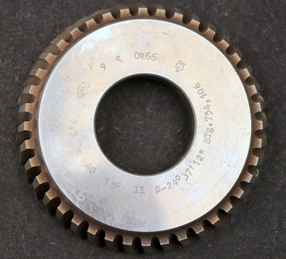 Bild des Artikels PWS-Scheibenschneidrad-mit-Treppenschliff-m=-2,5mm-15°-EGW-Z=-40-ß-24°37'12"