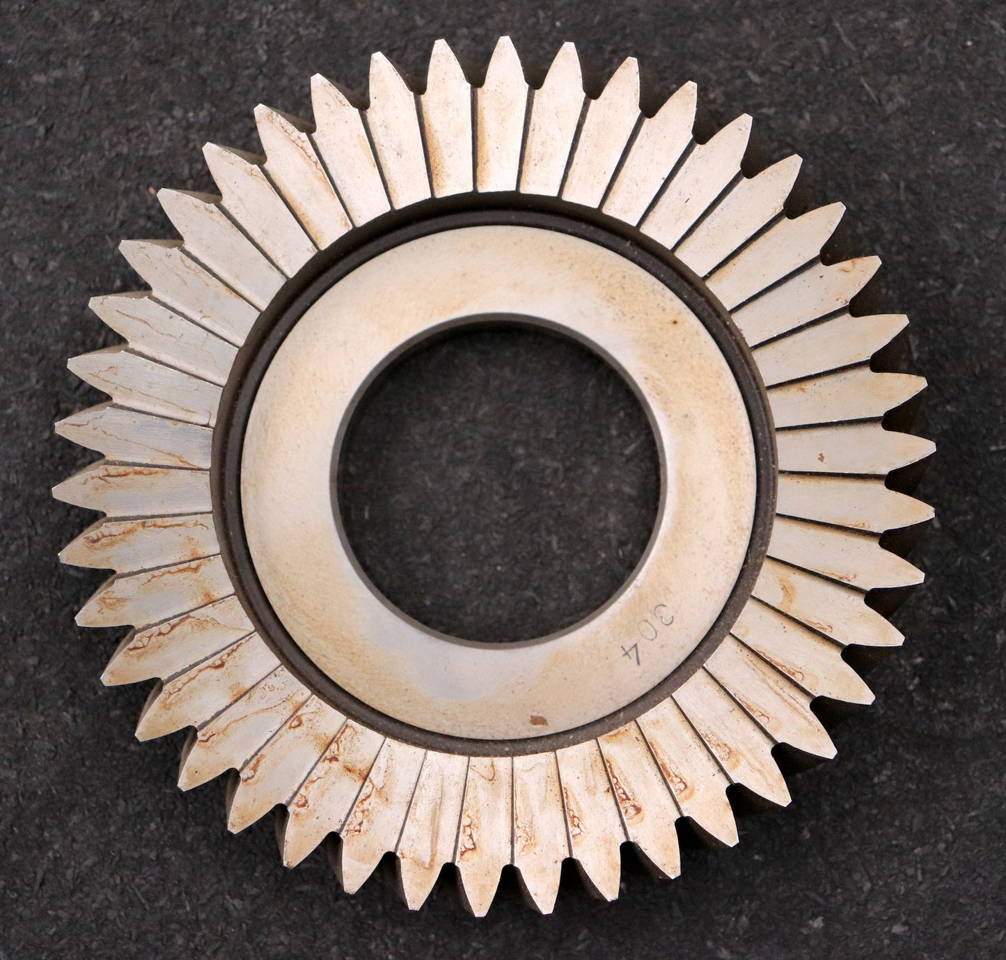 Bild des Artikels PWS-Scheibenschneidrad---Treppenschliff-m=-2,5mm-EGW-20°-Z=-42-Ø116x25xØ1-3/4"