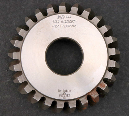Bild des Artikels PWS-Scheibenschneidrad-Treppenschliff-m=-3,5mm-EGW-20°-Z=-25-hk=-1,25m-ß-15°