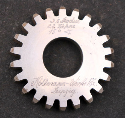 Bild des Artikels KÖLLMANN-Scheibenschneidrad-gear-shaper-m=-3,5mm-EGW-15°-Z=-22-Ø86x16xØ1-1/4"