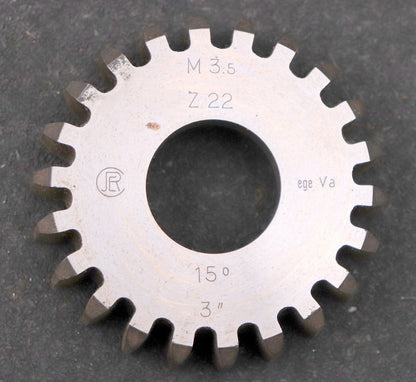 Bild des Artikels KÖLLMANN-Scheibenschneidrad-gear-shaper-m=-3,5mm-EGW-15°-Z=-22-Ø87x23xØ1-1/4"