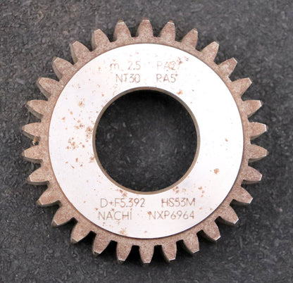 Bild des Artikels NACHI-Scheibenschneidrad-gear-shaper-m=-2,5mm-27°-EGW-Z=-30-hk=-1,25m-gebraucht