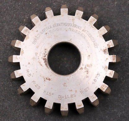 Bild des Artikels SVA-TYRINGE-SWEDEN-Scheibenschneidrad-gear-shaper-m=5mm-EGW-15°-Z=20