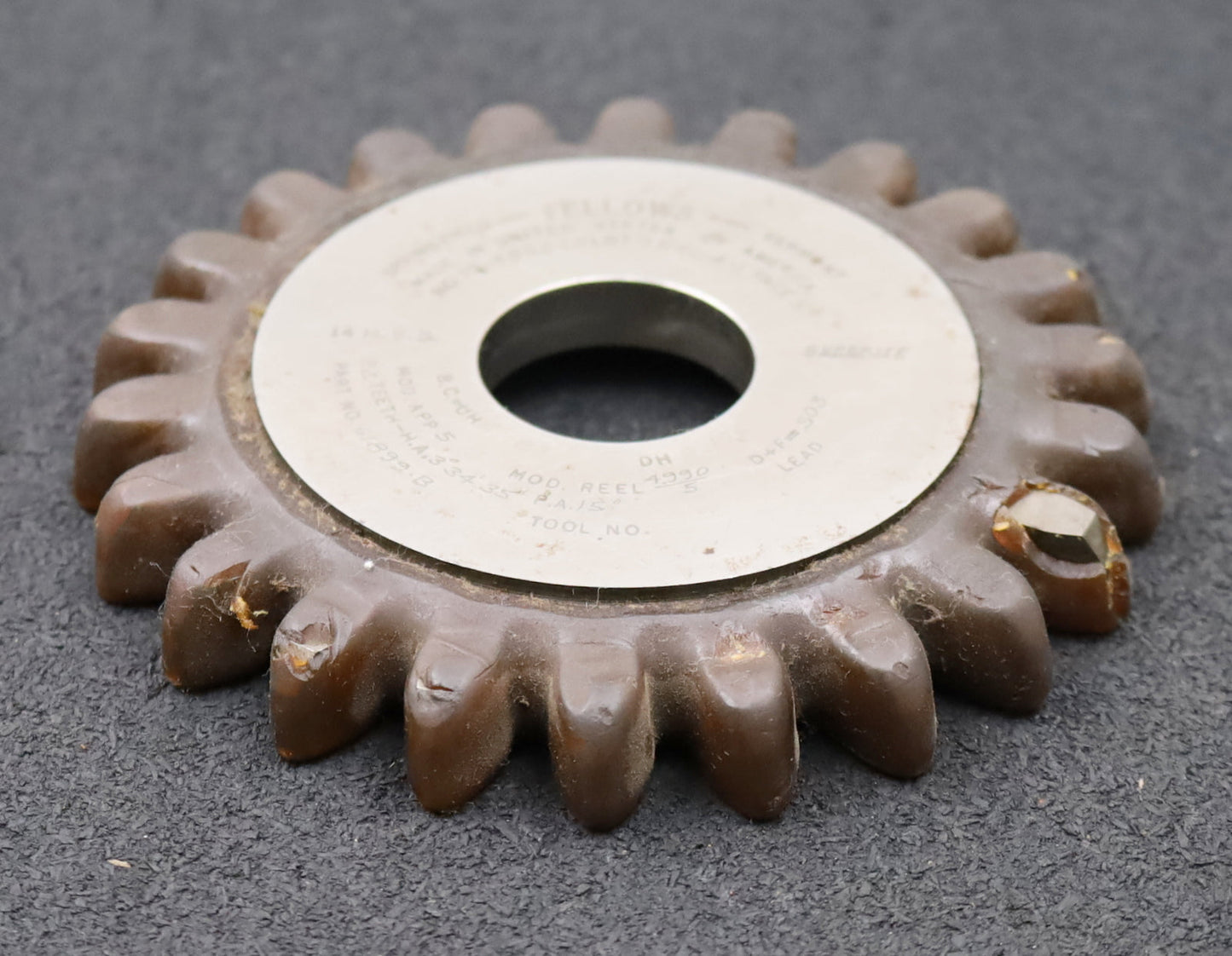 Bild des Artikels FELLOWS-Scheibenschneidrad-gear-shaper-m=-5mm-EGW-15°-Z=-22-ß=-H.A.=-3°34'35"