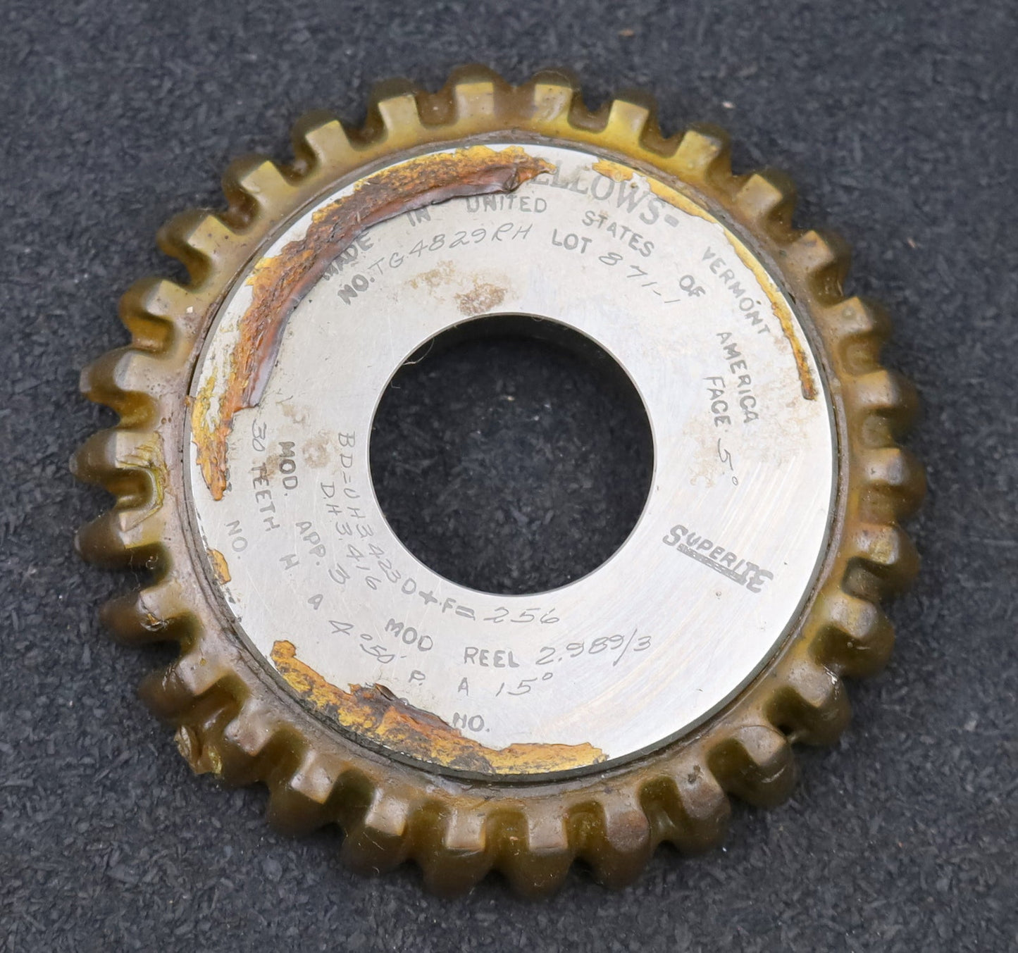 Bild des Artikels FELLOWS-Scheibenschneidrad-gear-shaper-m=-3mm-EGW-15°-Z=-30-Ø95x16xØ1-1/4"