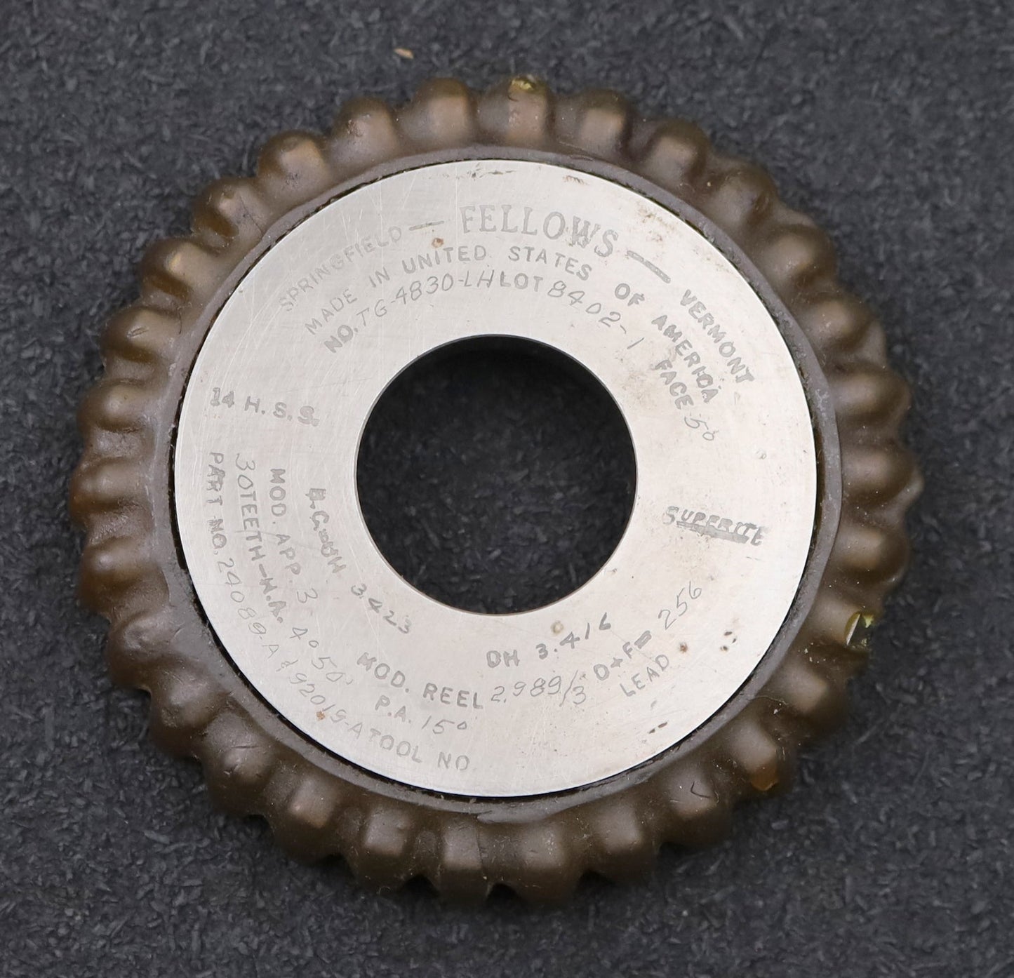 Bild des Artikels FELLOWS-Scheibenschneidrad-gear-shaper-m=-3mm-EGW-15°-Z=-30-Ø95x17xØ1-1/4"