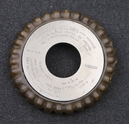 Bild des Artikels FELLOWS-Scheibenschneidrad-gear-shaper-m=-3mm-EGW-15°-Z=-30-Ø95x17xØ1-1/4"