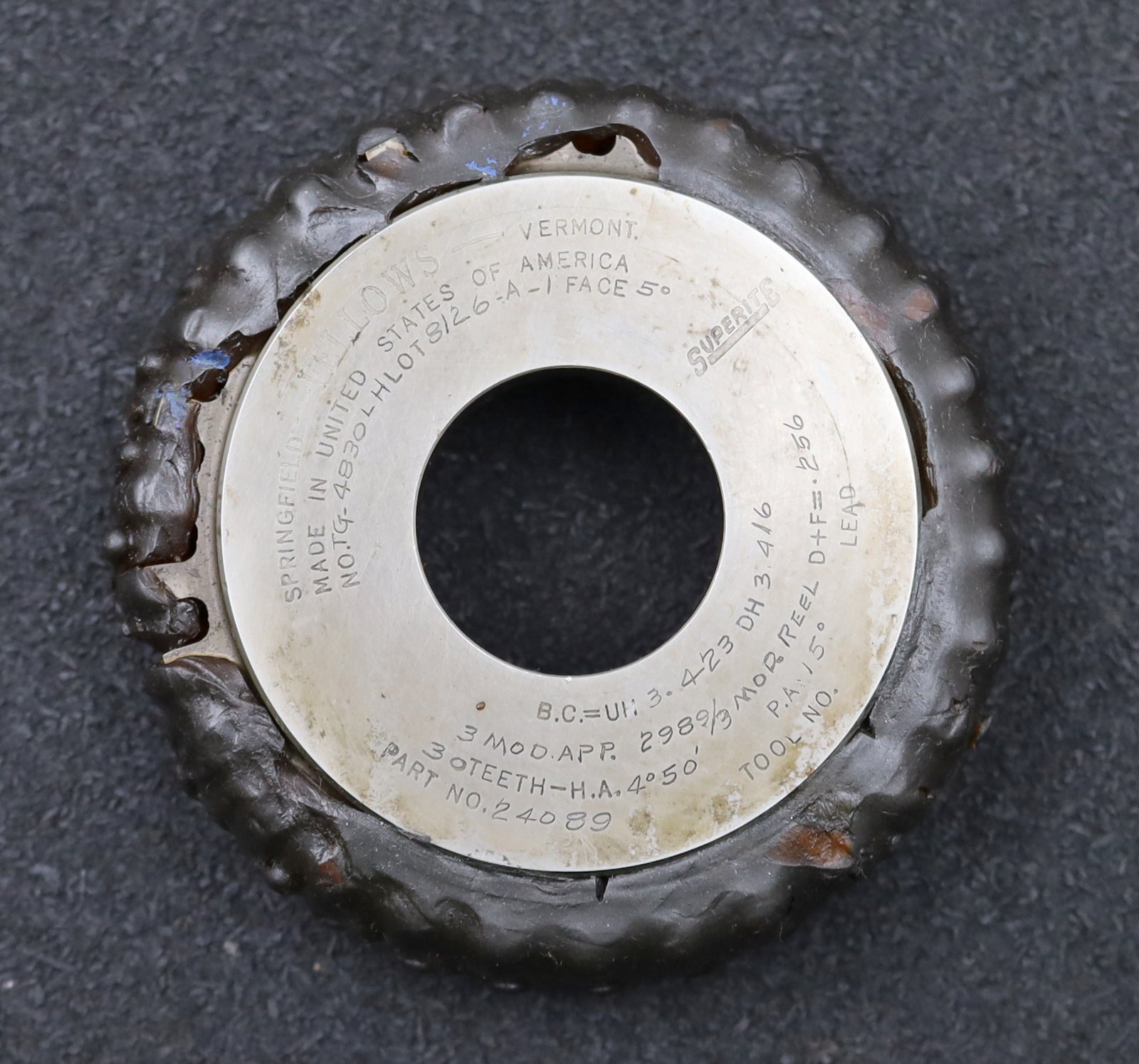 Bild des Artikels FELLOWS-Scheibenschneidrad-gear-shaper-m=-3mm-EGW-15°-Z=-30-ß=-H.A.=-4°50'