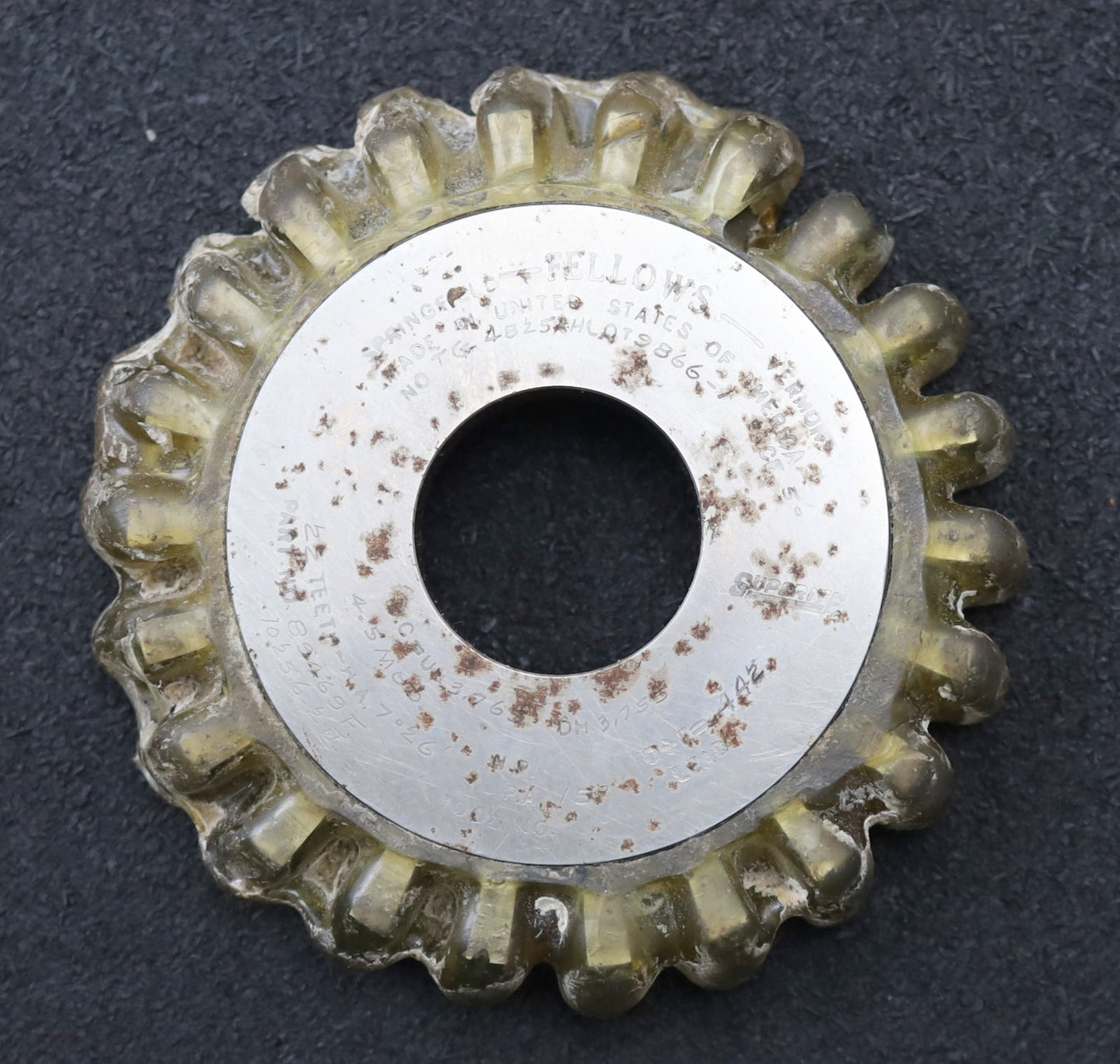 Bild des Artikels FELLOWS-Scheibenschneidrad-gear-shaper-m=-4,5mm-EGW-15°-Z=-22-ß=-H.A.=-7°26'