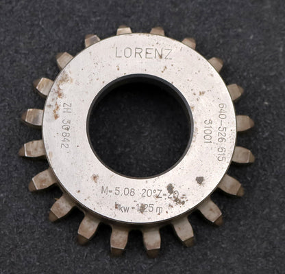 Bild des Artikels LORENZ-Glockenschneidrad-gear-shaper-m=-5,08mm-EGW-20°-Z=-20-hkw=-1,25m