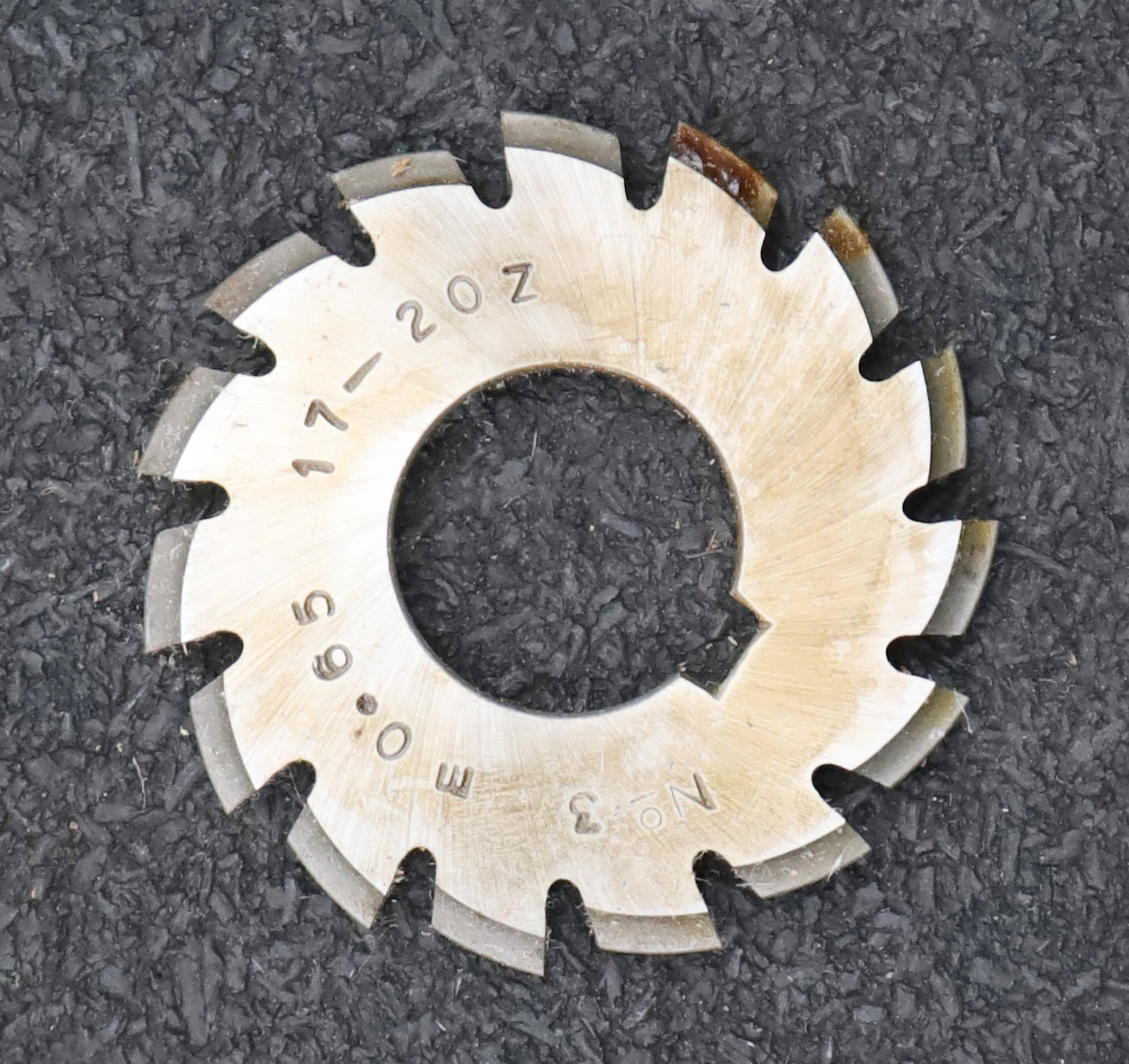 Bild des Artikels DOLD-Zahnformfräser-gear-profile-cutter-m=-0,65mm-No.-3-Z=-17-20-EGW-20°-mit-LNK