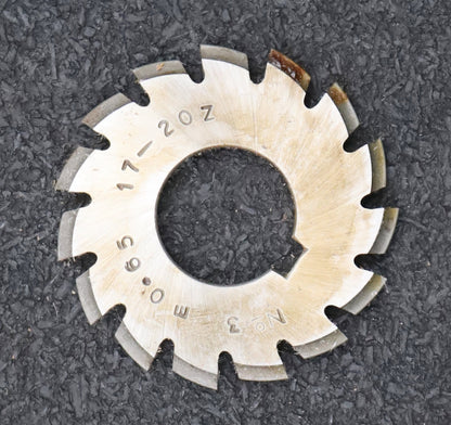 Bild des Artikels DOLD-Zahnformfräser-gear-profile-cutter-m=-0,65mm-No.-3-Z=-17-20-EGW-20°-mit-LNK