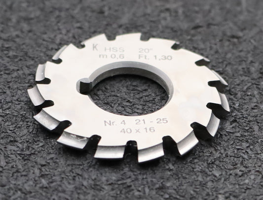 Bild des Artikels DOLD-Zahnformfräser-m=-0,6mm-No.-4-für-Z=-21-25-EGW-20°-gear-profile-cutter