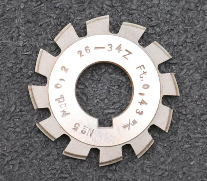 Bild des Artikels DOLD-Zahnformfräser-m=-0,2mm-No.-5-für-Z=-26-34-EGW-15°-gear-profile-cutter