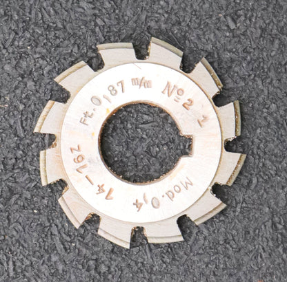 Bild des Artikels DOLD-Zahnformfräser-m=-0,4mm-No.-2-für-Z=-14-16-EGW-15°-gear-profile-cutter