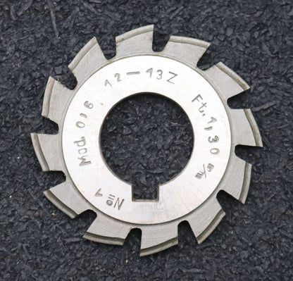 Bild des Artikels DOLD-Zahnformfräser-m=-0,6mm-No.-1-für-Z=-12-13-EGW-15°-gear-profile-cutter