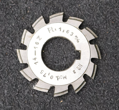 Bild des Artikels DOLD-Zahnformfräser-m=-0,75mm-No.-2-für-Z=-14-16-EGW-15°-LKN-gear-profile-cutter