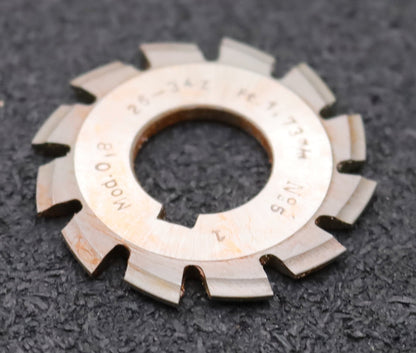 Bild des Artikels DOLD-Zahnformfräser-m=-0,8mm-No.-5-für-Z=-26-34-EGW-15°-gear-profile-cutter