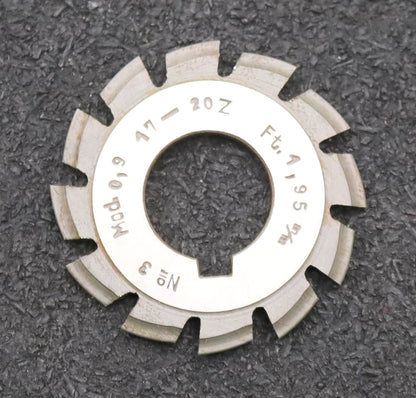 Bild des Artikels DOLD-Zahnformfräser-m=-0,9mm-No.-3-für-Z=-17-20-EGW-15°-gear-profile-cutter