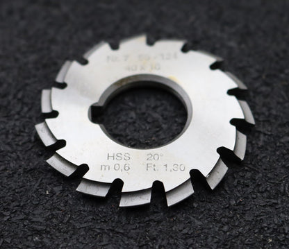 Bild des Artikels DOLD-Zahnformfräser-m=-0,6mm-No.-7-für-Z=-55-134-EGW-20°-gear-profile-cutter
