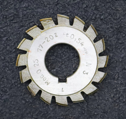 Bild des Artikels DOLD-Zahnformfräser-m=-0,25mm-No.-3-für-Z=-17-20-EGW-20°-gear-profile-cutter