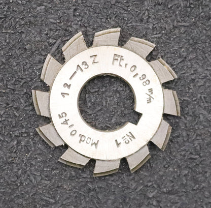 Bild des Artikels DOLD-Zahnformfräser-m=-0,45mm-No.-1-für-Z=-12-13-EGW-20°-LKN-gear-profile-cutter